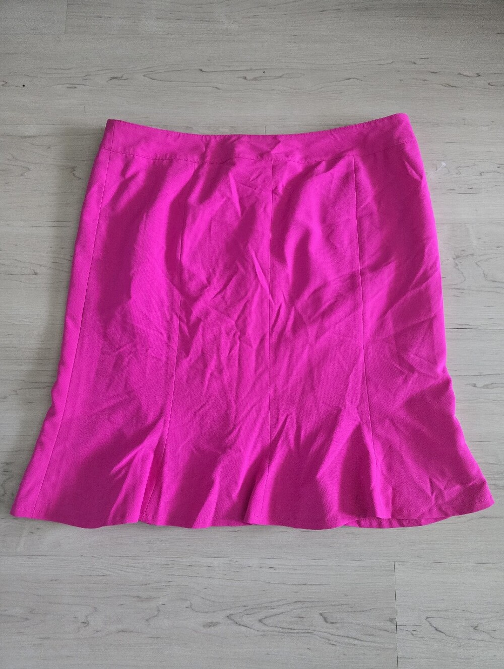NWT Le Suit Pink Fuchsia Flare Skirt Size 18 Knee Length Career Y2K $149 - Picture 2 of 9